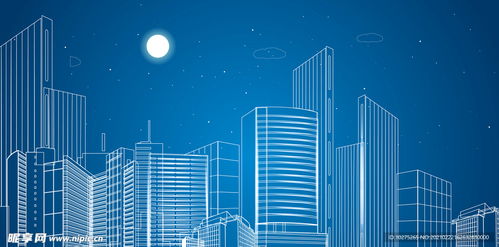城市科技线条设计图